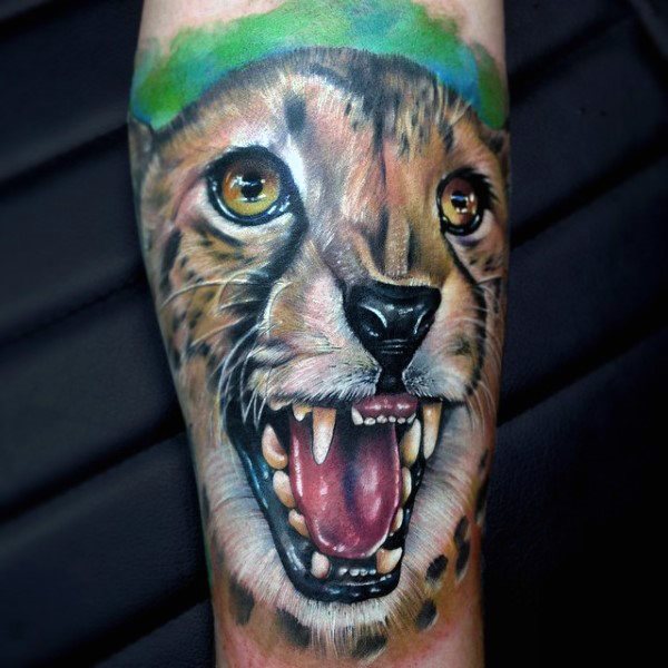 tatuaggio leopardo 258