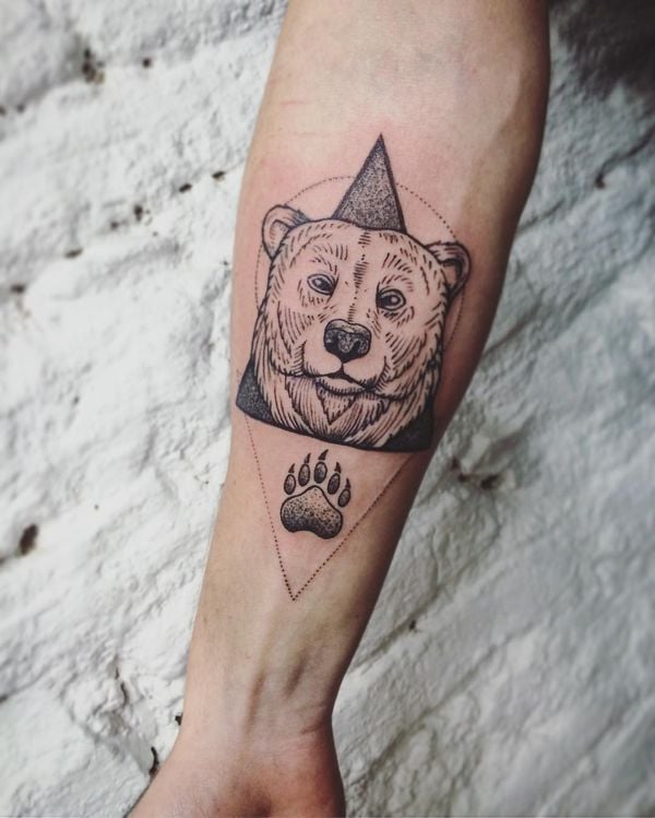 tatuaggio orso 1351