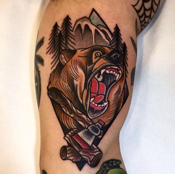 tatuaggio orso 1481