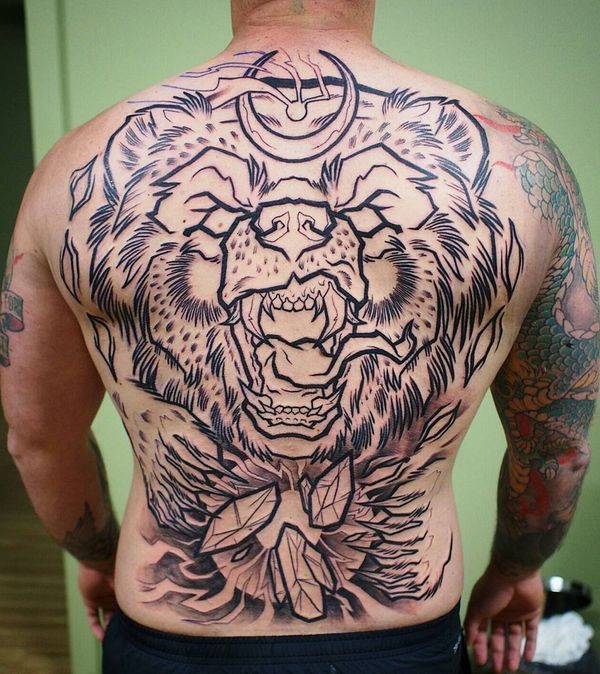 tatuaggio orso 1650