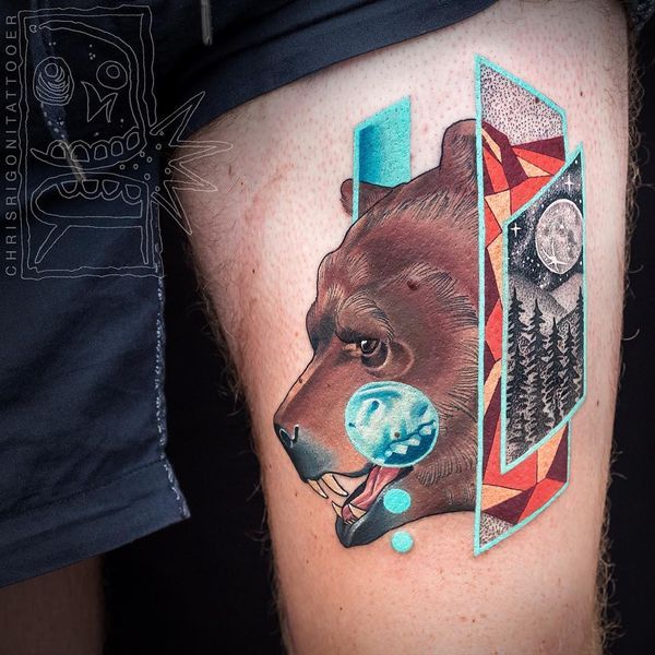 tatuaggio orso 844