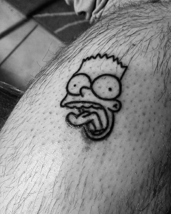 tatuaggio bart simpson 68