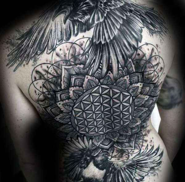 tatuaggio fiore della vita 237