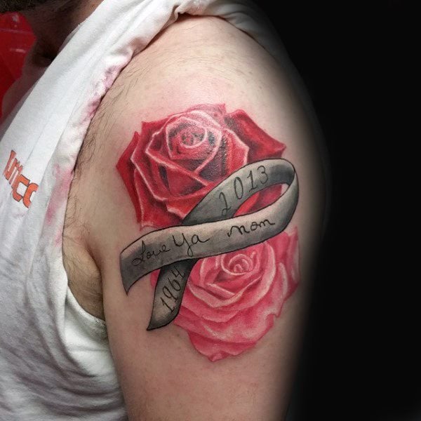 tatuaggio nastro contro cancro 153