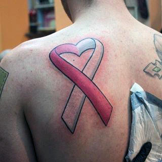 tatuaggio nastro contro cancro 183
