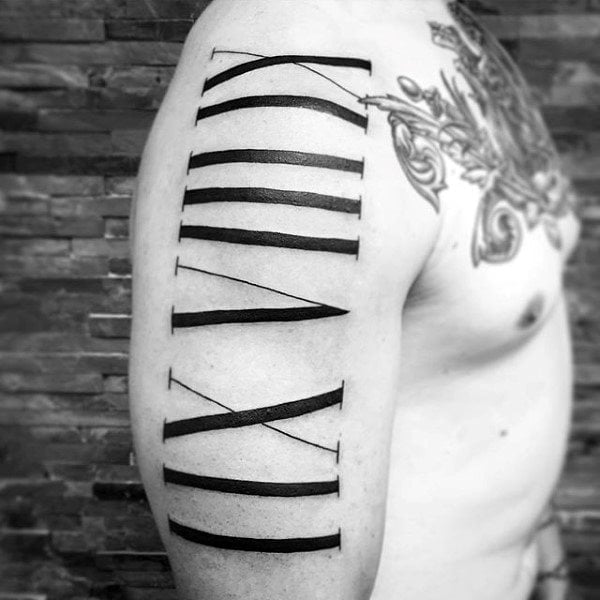 tatuaggio numero romano 07