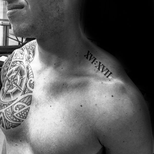 tatuaggio numero romano 177
