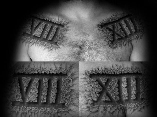 tatuaggio numero romano 189