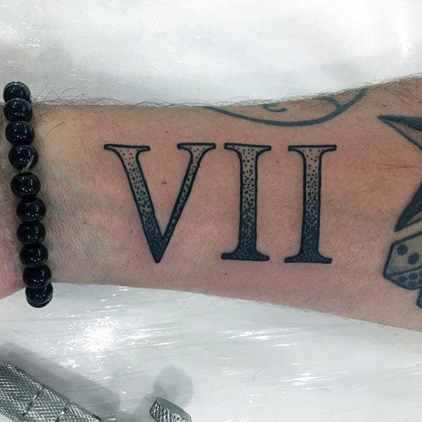 tatuaggio numero romano 39