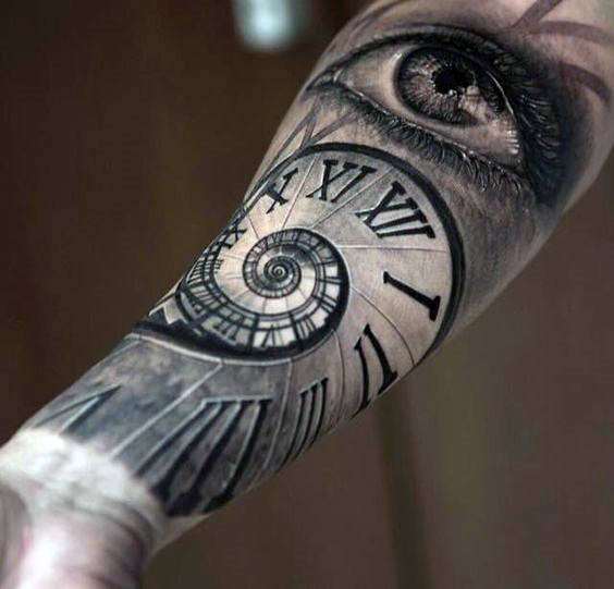 tatuaggio numero romano 45