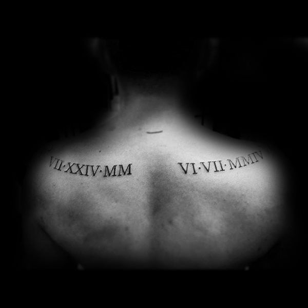 tatuaggio numero romano 81