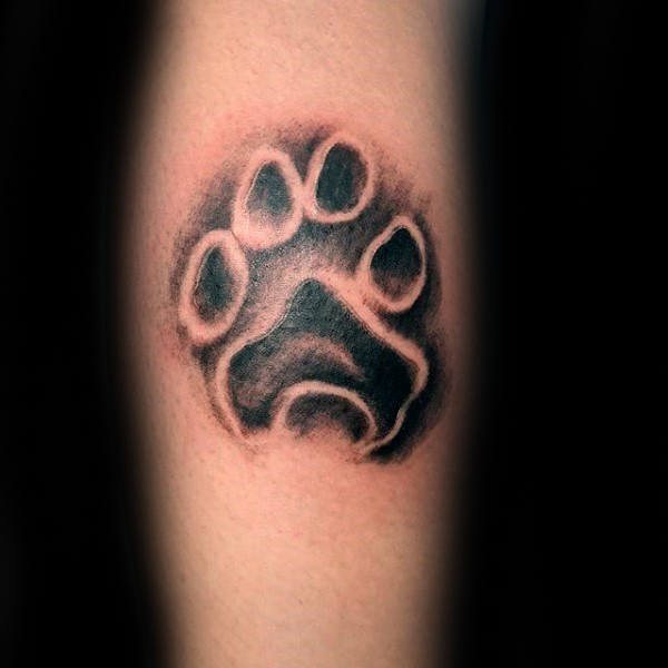 tatuaggio orma impronta cane 126