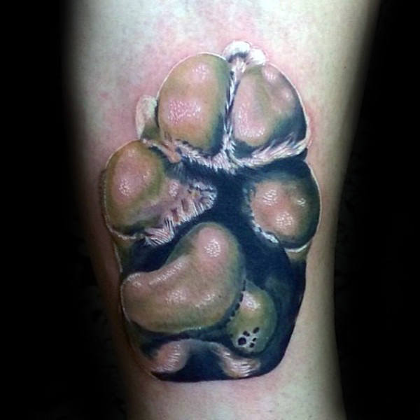 tatuaggio orma impronta cane 132