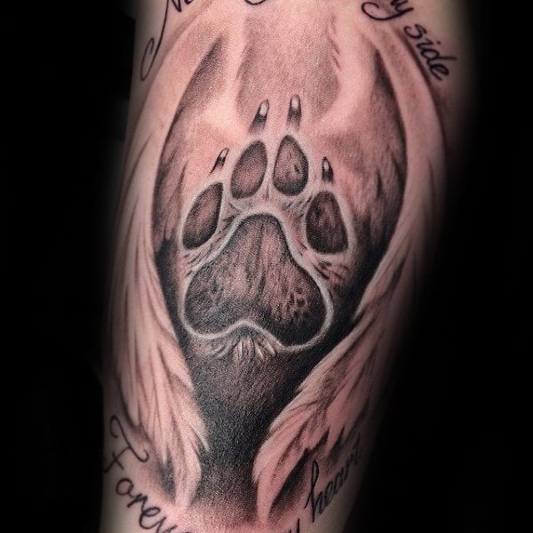 tatuaggio orma impronta cane 138