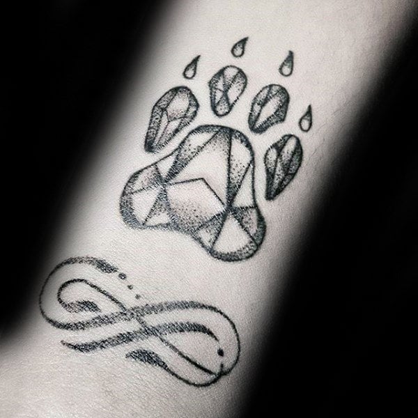 tatuaggio orma impronta cane 144