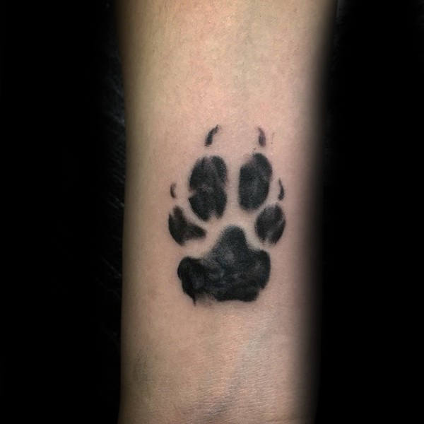 tatuaggio orma impronta cane 147