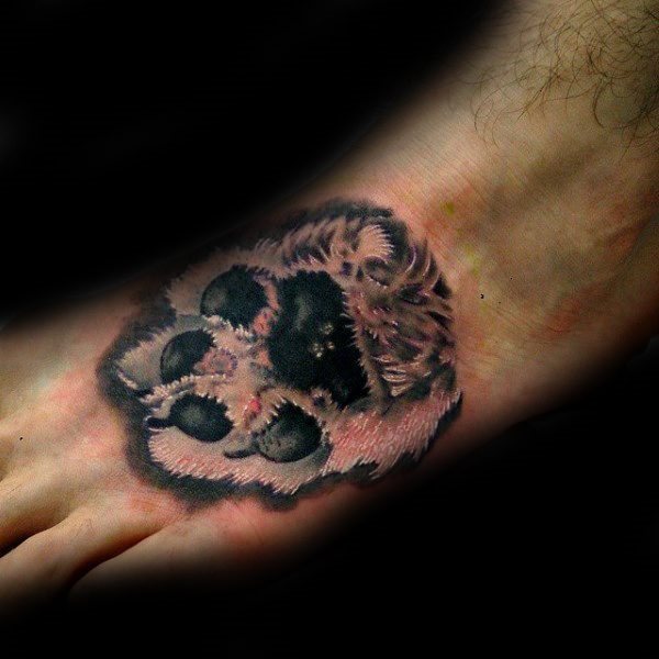 tatuaggio orma impronta cane 24