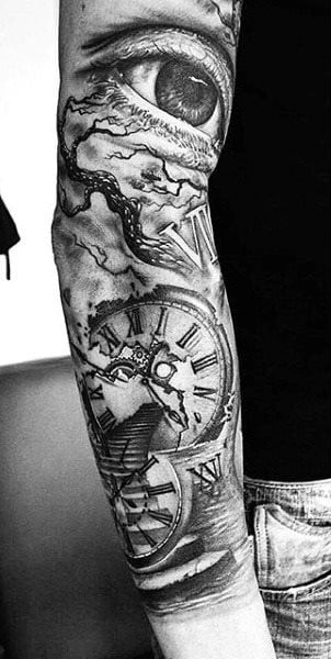 tatuaggio orologio 25