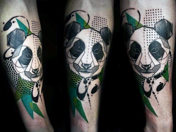 tatuaggio urso panda 03