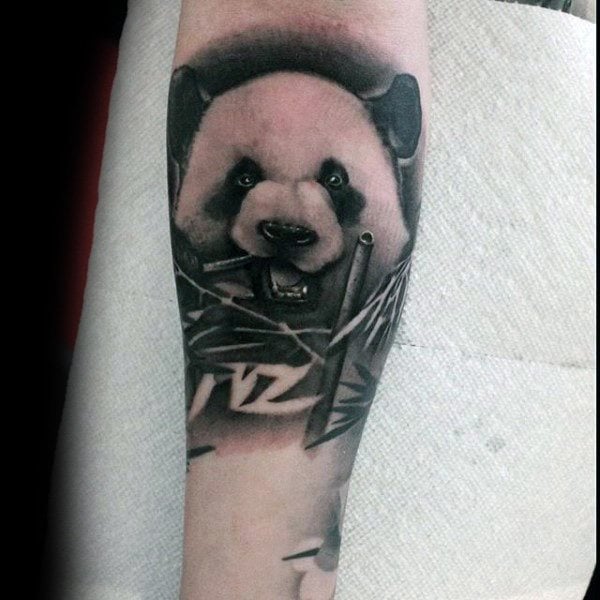 tatuaggio urso panda 101