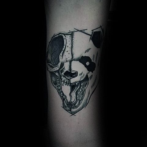 tatuaggio urso panda 125