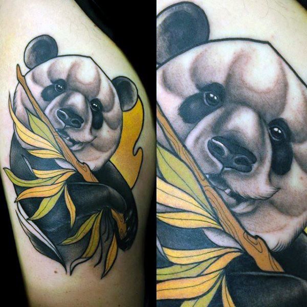 tatuaggio urso panda 131