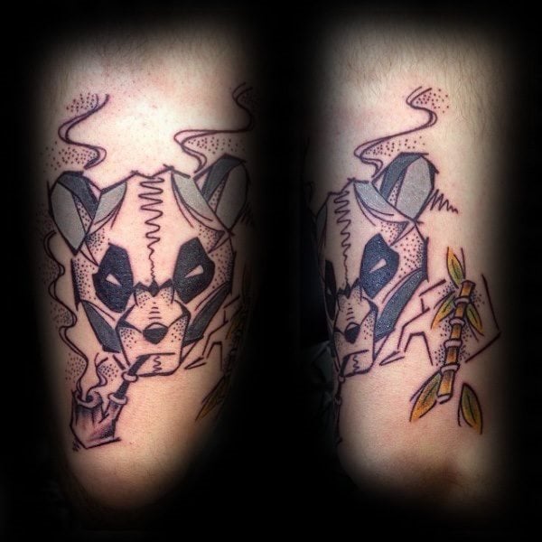 tatuaggio urso panda 139