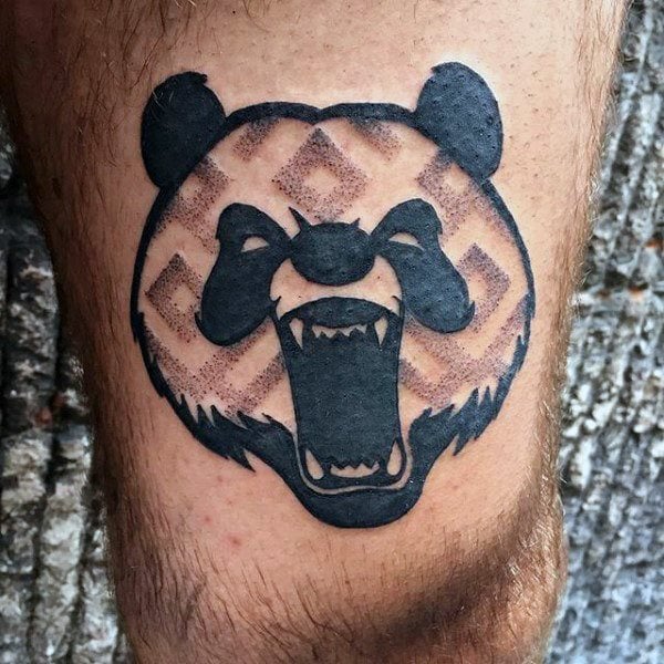 tatuaggio urso panda 145