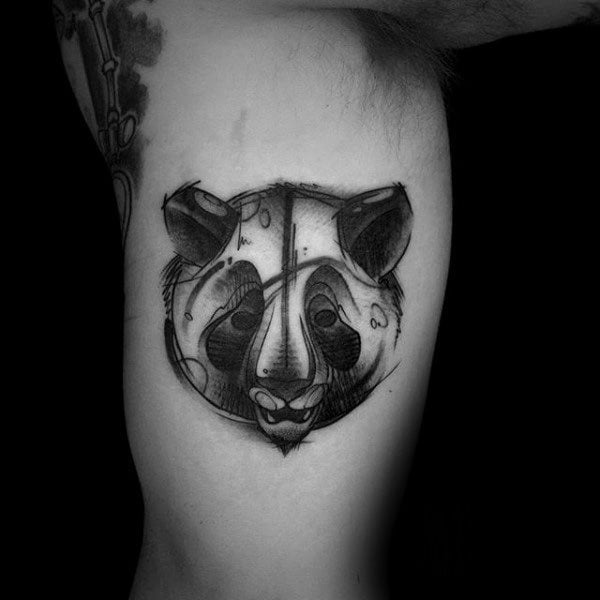 tatuaggio urso panda 161