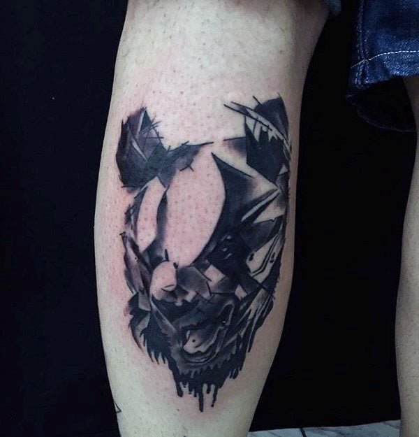 tatuaggio urso panda 187