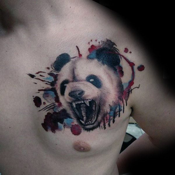 tatuaggio urso panda 189