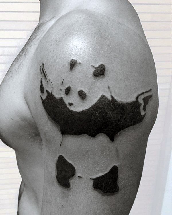 tatuaggio urso panda 19