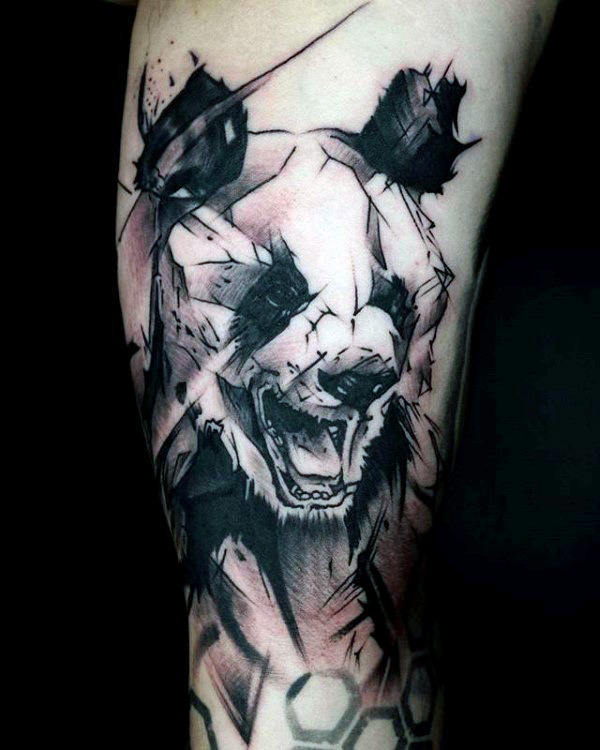 tatuaggio urso panda 191