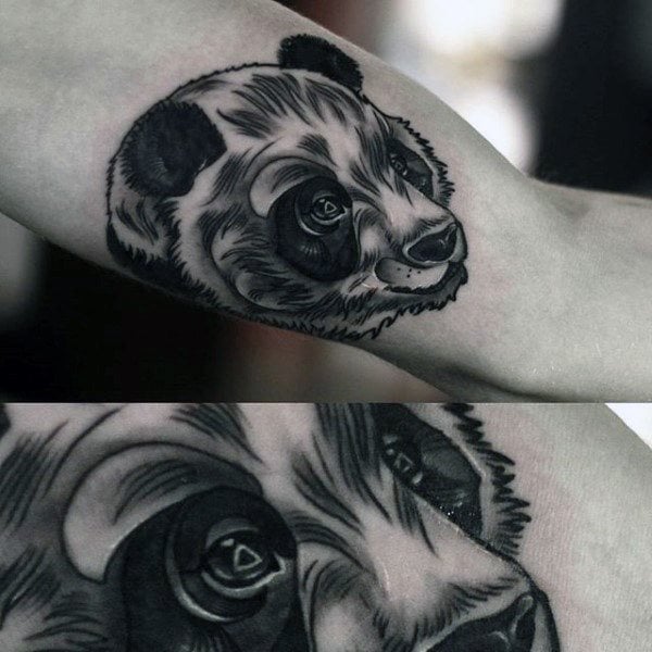 tatuaggio urso panda 37