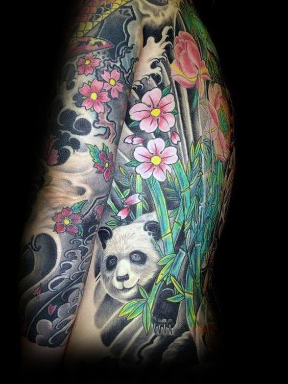 tatuaggio urso panda 41