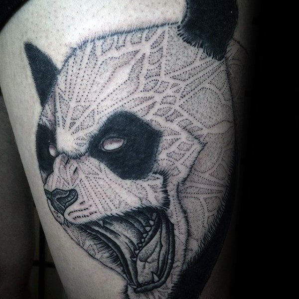 tatuaggio urso panda 45