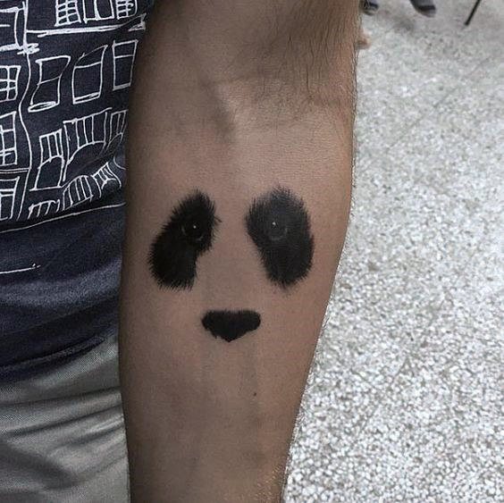 tatuaggio urso panda 47