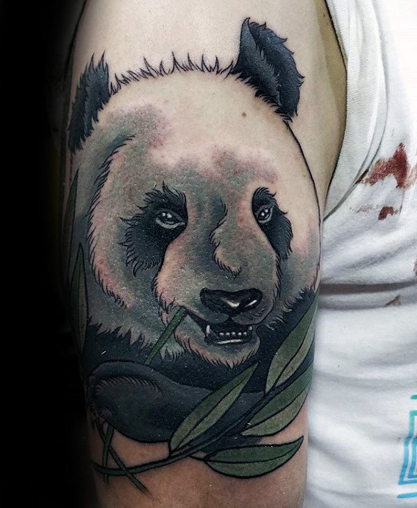 tatuaggio urso panda 49