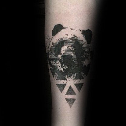 tatuaggio urso panda 53