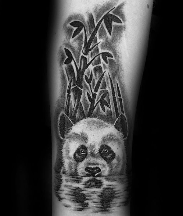tatuaggio urso panda 61
