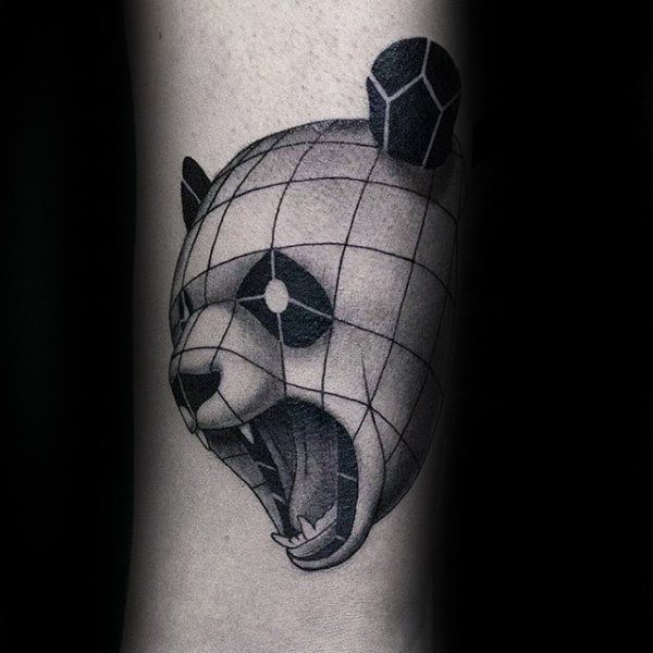 tatuaggio urso panda 69