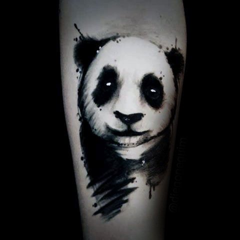 tatuaggio urso panda 71