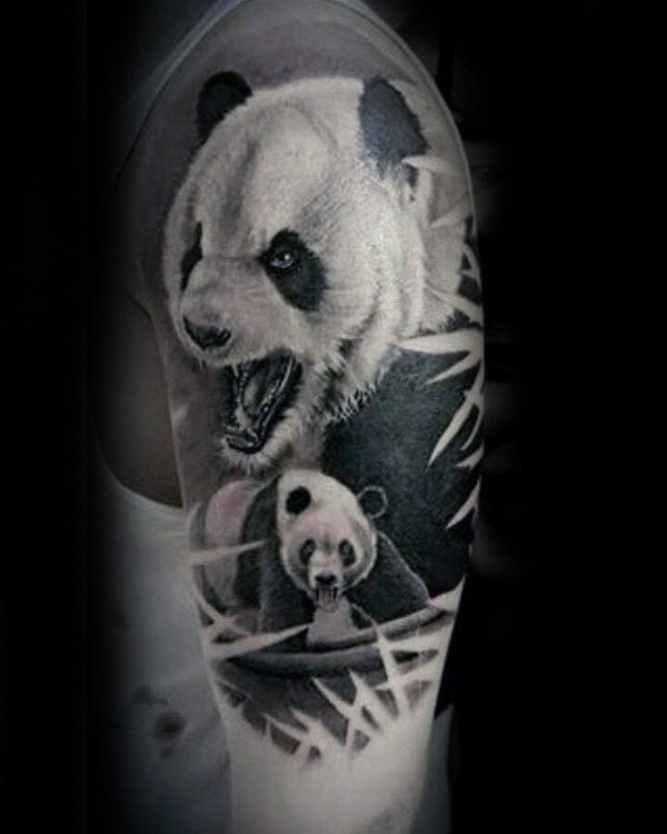 tatuaggio urso panda 73