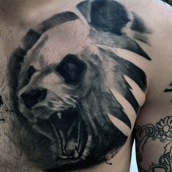 tatuaggio urso panda 75