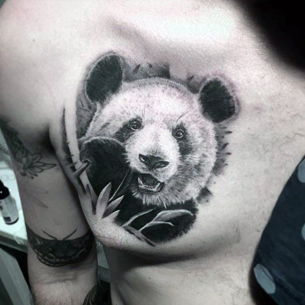 tatuaggio urso panda 79