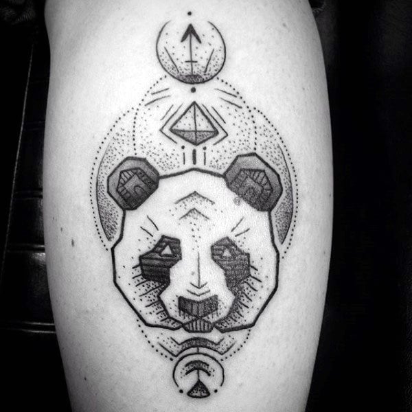 tatuaggio urso panda 83