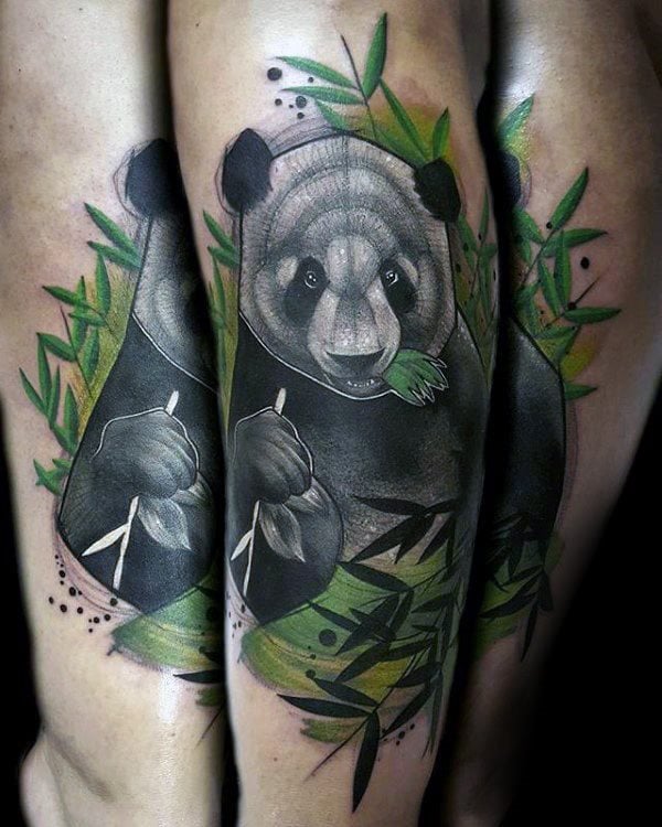 tatuaggio urso panda 89