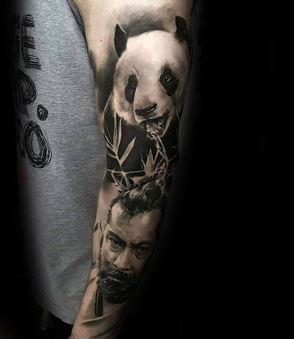 tatuaggio urso panda 91