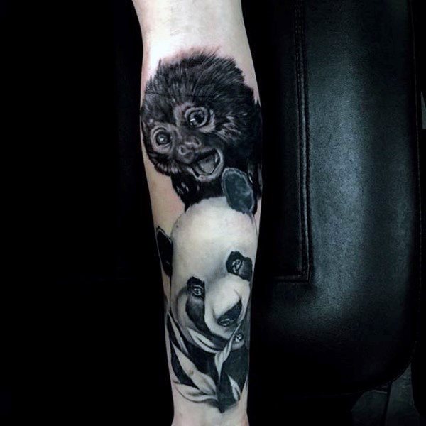 tatuaggio urso panda 99