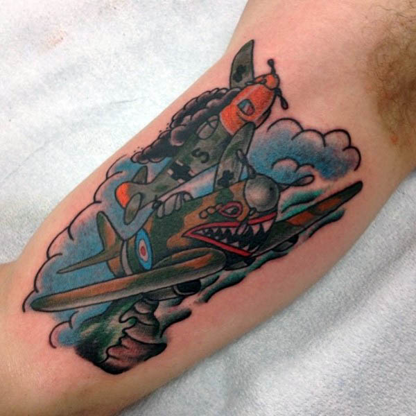 tatuaggio aereo 42